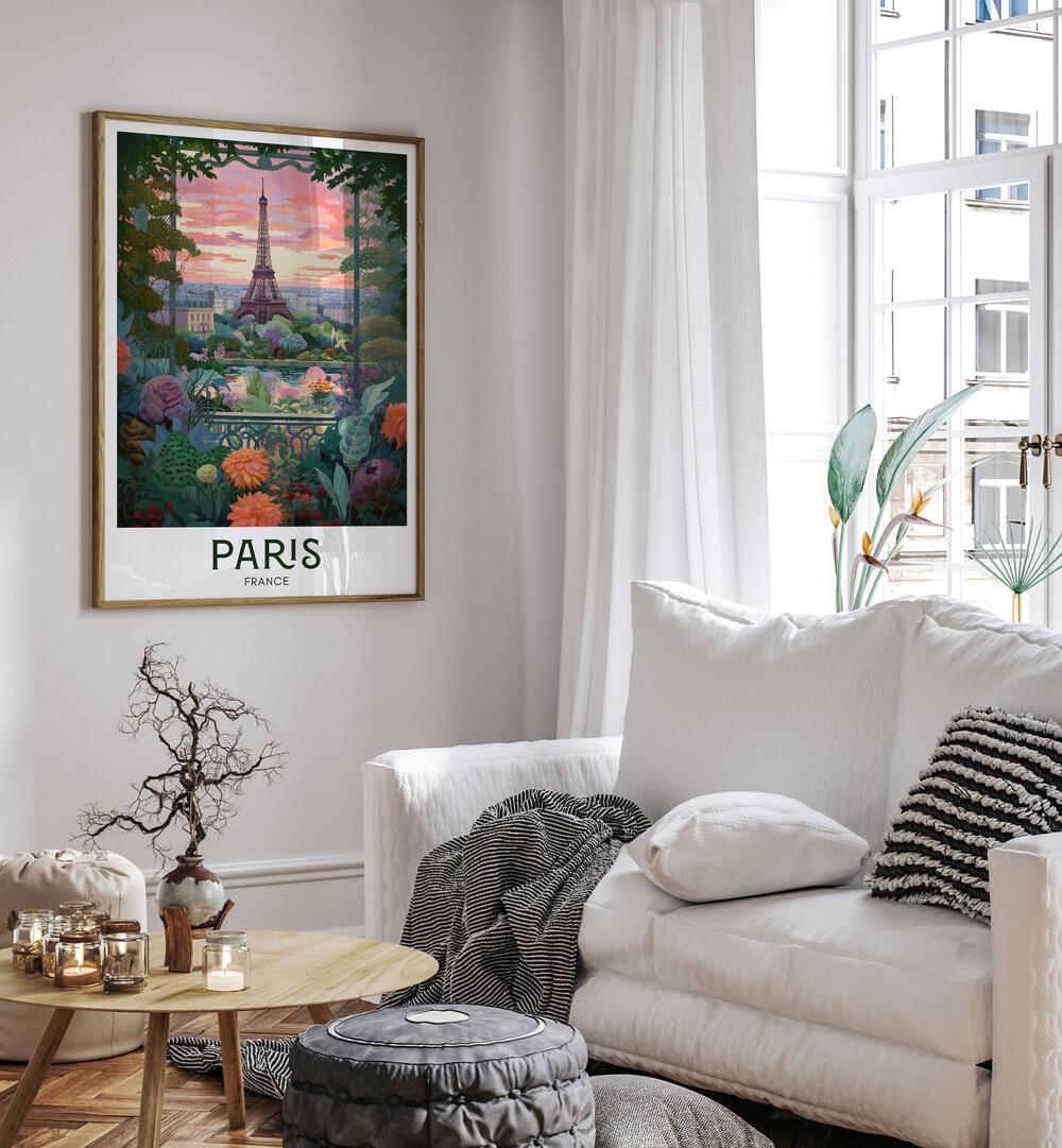 parisian dreams travel posters Artwork I placed on a Wall 