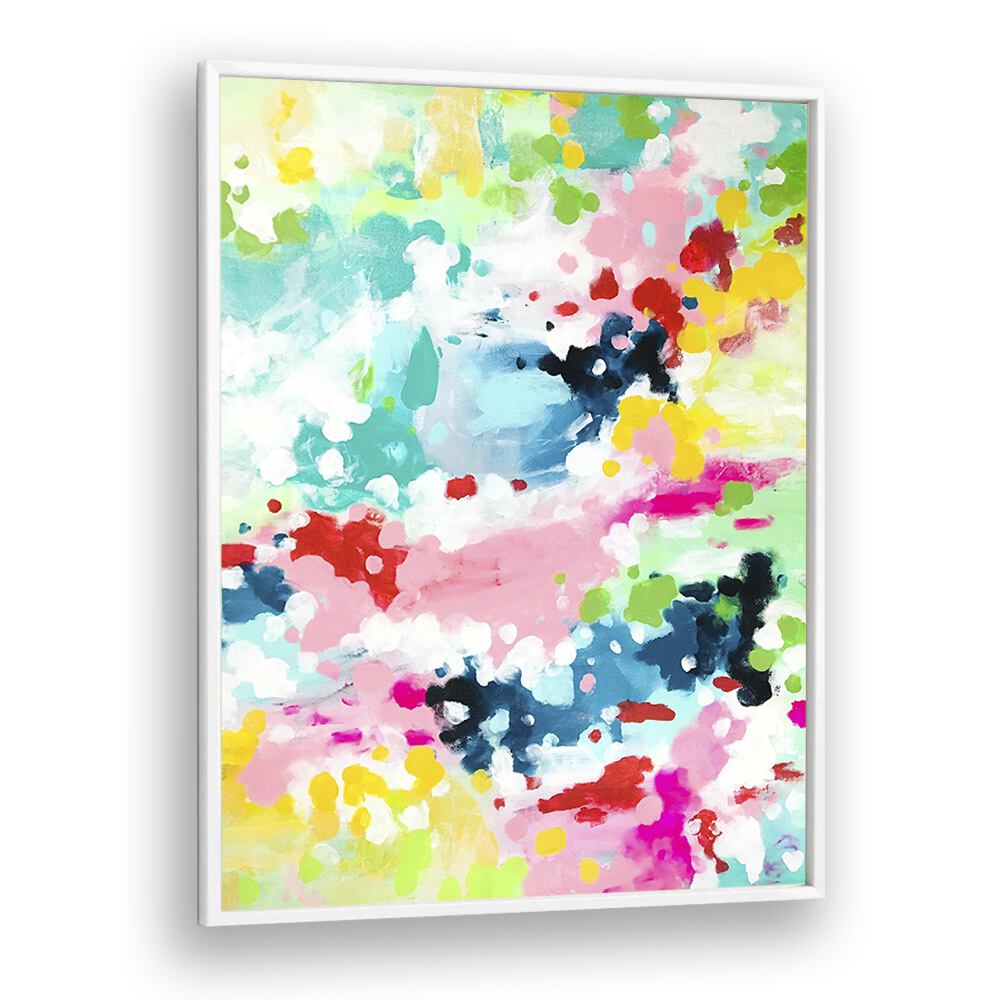 pastel fantasy by ejaaz haniff abstract art prints in White Plain Frame