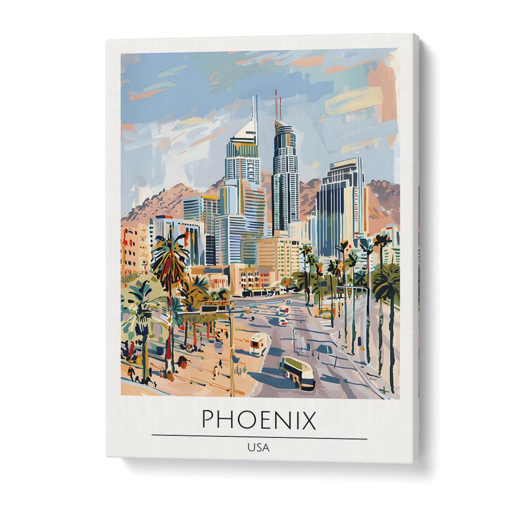 phoenix-usa travel posters in Gallery Wrap