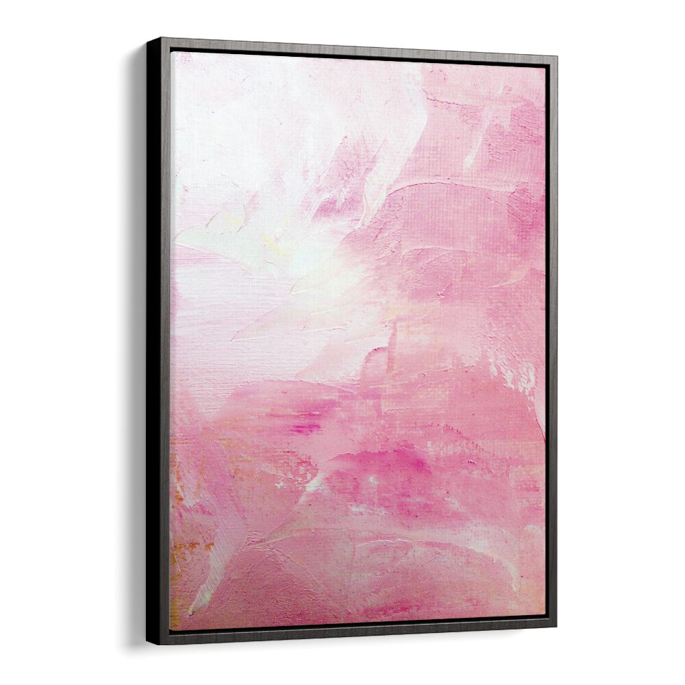 pink maniac by ejaaz haniff abstract art prints in Black Floater Frame