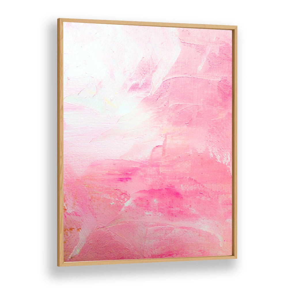 pink maniac by ejaaz haniff abstract art prints in Oak Wood Plain Frame