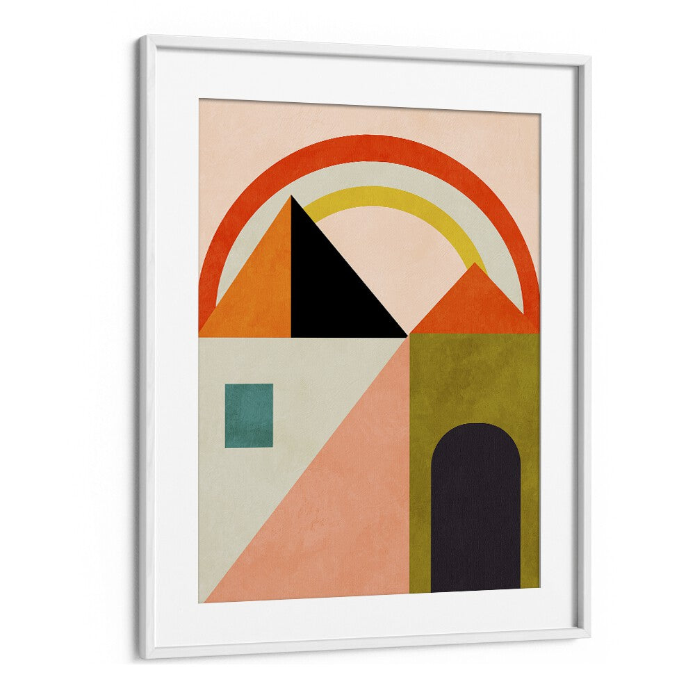 playing around shape by ana rut bre abstract art abstract wall art in White Frame With Mount