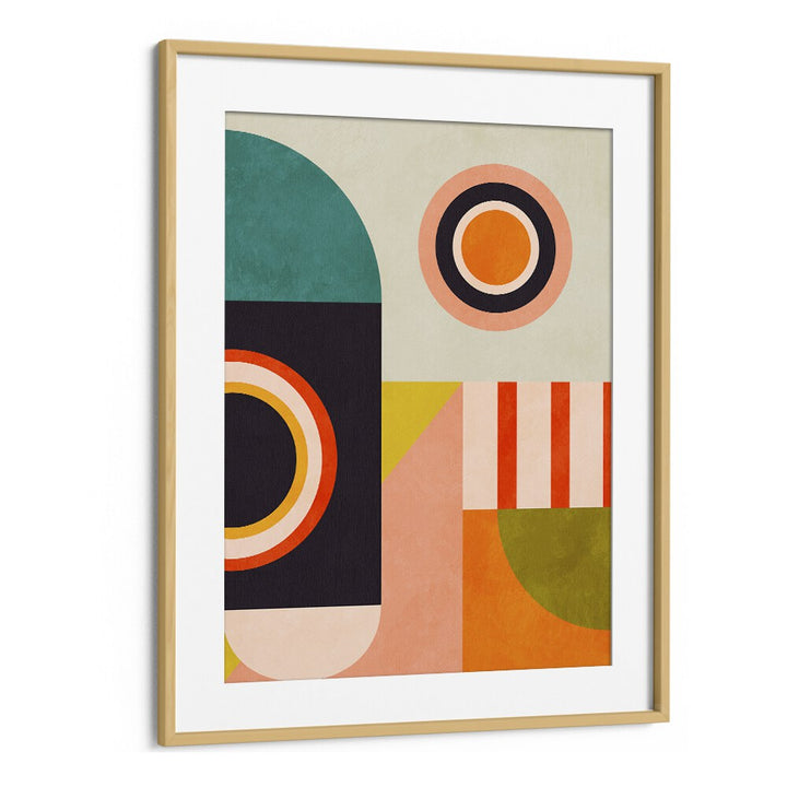 playing around shape ii by ana rut bre abstract art abstract wall art in Oak Wood Frame With Mount