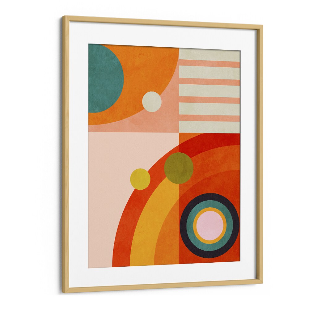 playing around shape iii by ana rut bre abstract art abstract wall art in Oak Wood Frame With Mount