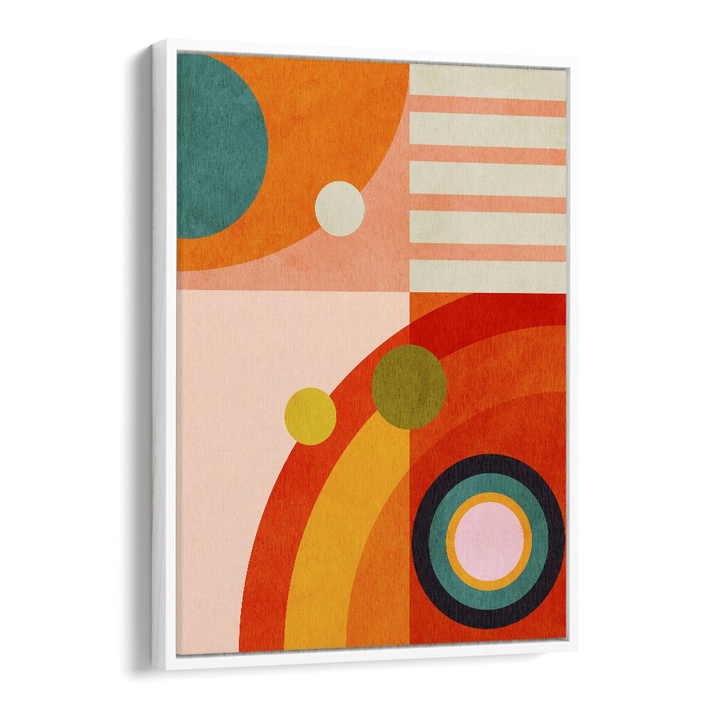 playing around shape iii by ana rut bre abstract art abstract wall art in White Floater Frame