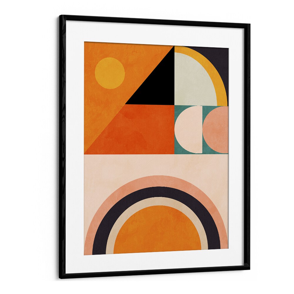 playing around shape vi by ana rut bre abstract art abstract wall art in Black Frame With Mount