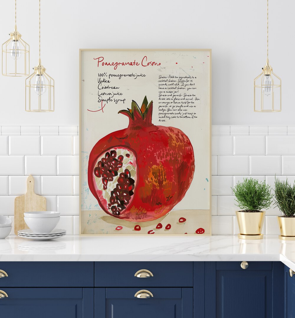 pomegranate cosmo electric wall art prints Artwork I placed on a Wall 