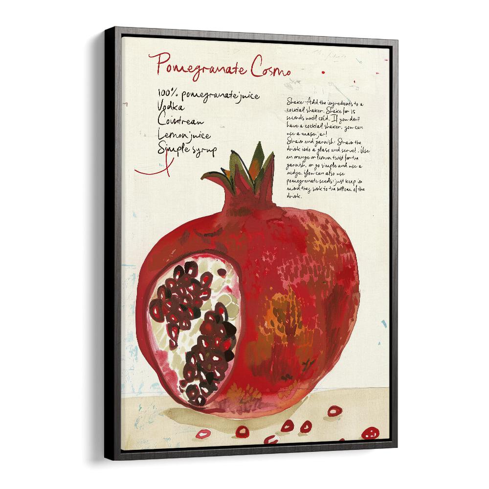 pomegranate cosmo electric wall art prints in Black Floater Frame