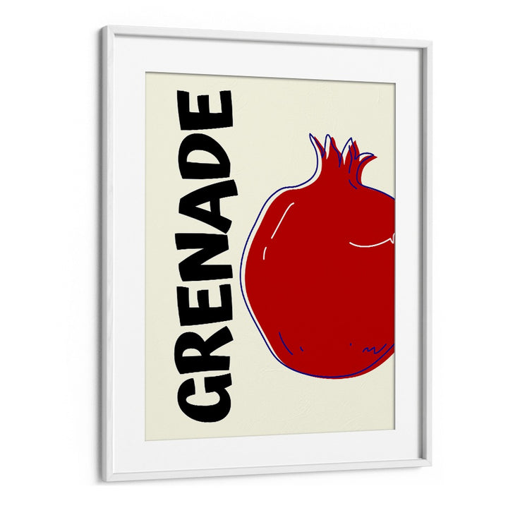 pomo-grenade i kitchen posters kitchen art prints in White Frame With Mount