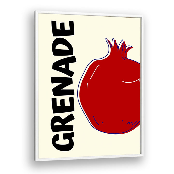 pomo-grenade i kitchen posters kitchen art prints in White Plain Frame