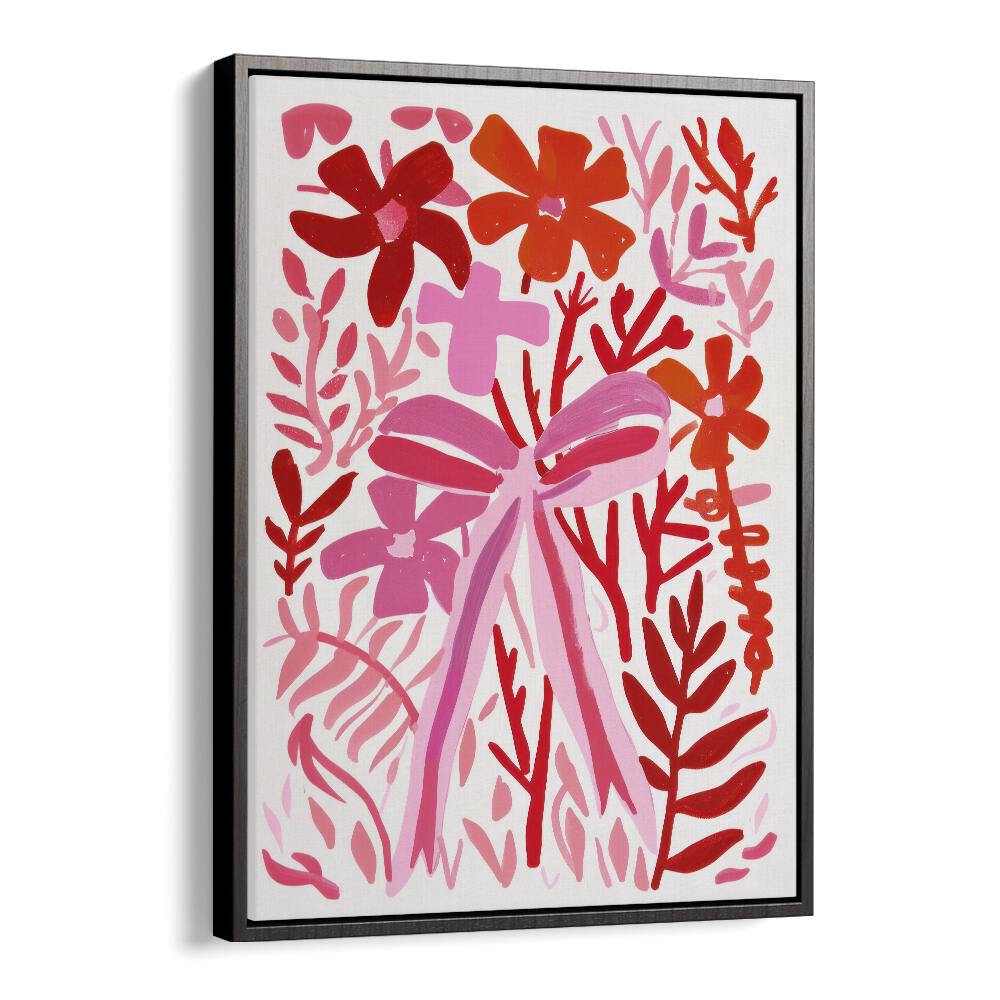 poppy palette electric wall art prints in Black Floater Frame