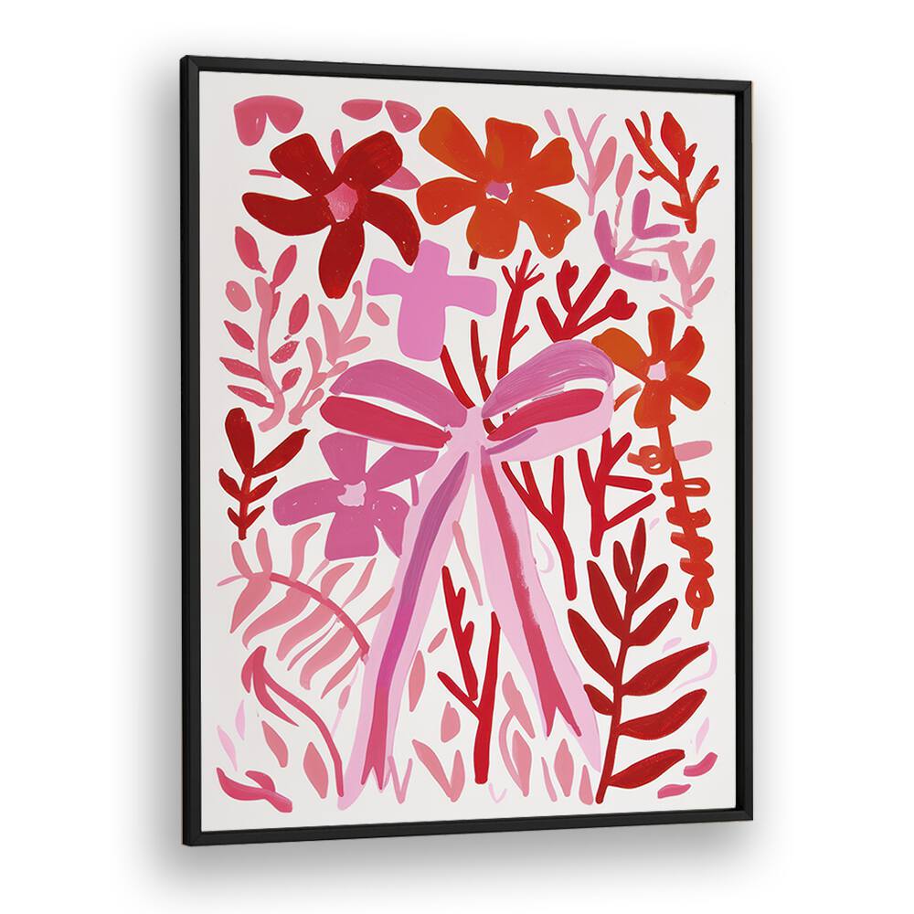 poppy palette electric wall art prints in Black Plain Frame