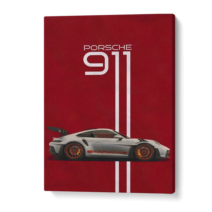 porsche 911 car poster in Gallery Wrap