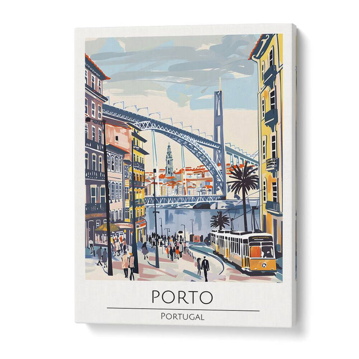 porto-portugal travel posters in Gallery Wrap