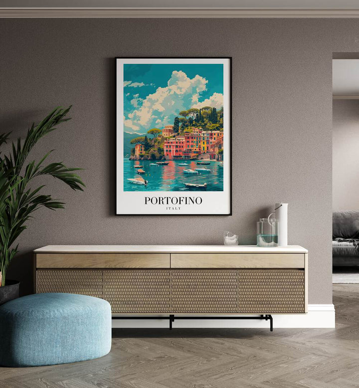 portofino-italy II travel posters Artwork I placed on a Wall 