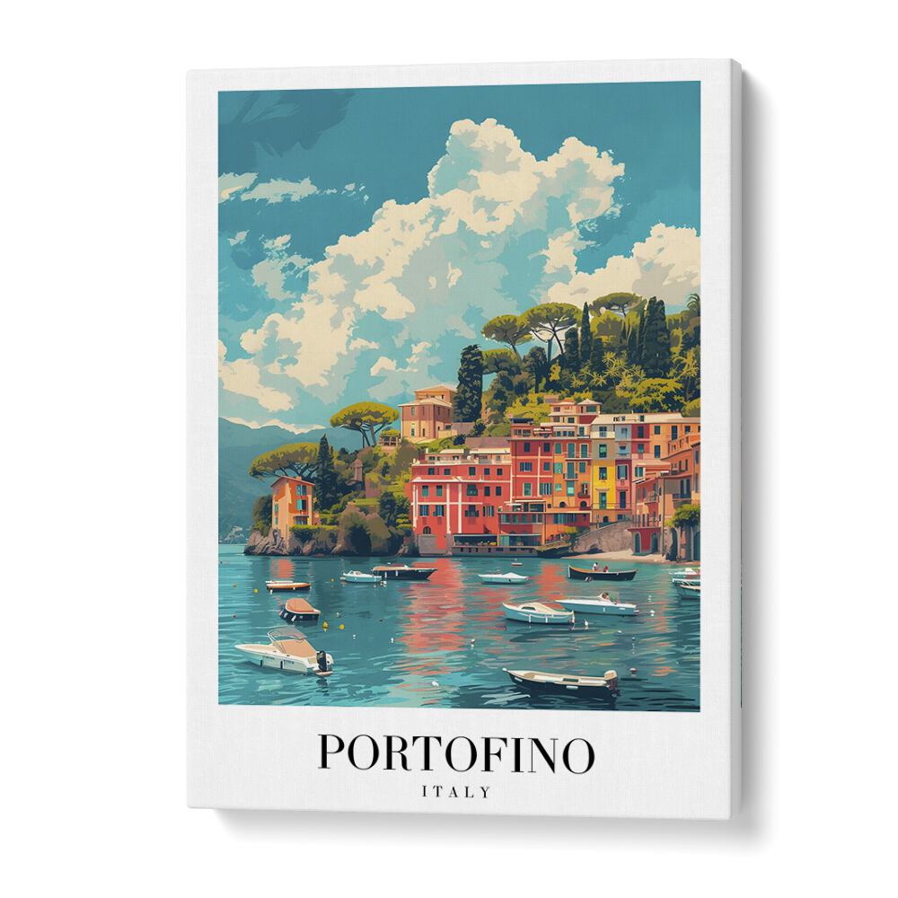 portofino-italy II travel posters in Gallery Wrap