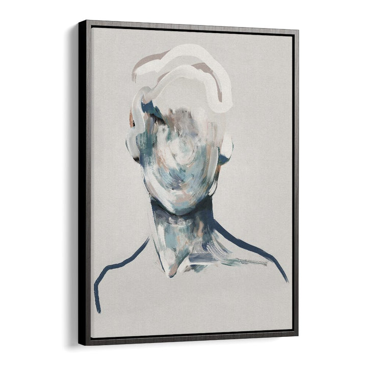 portrait noir no.i by gabriella roberg wall art prints in Black Floater Frame