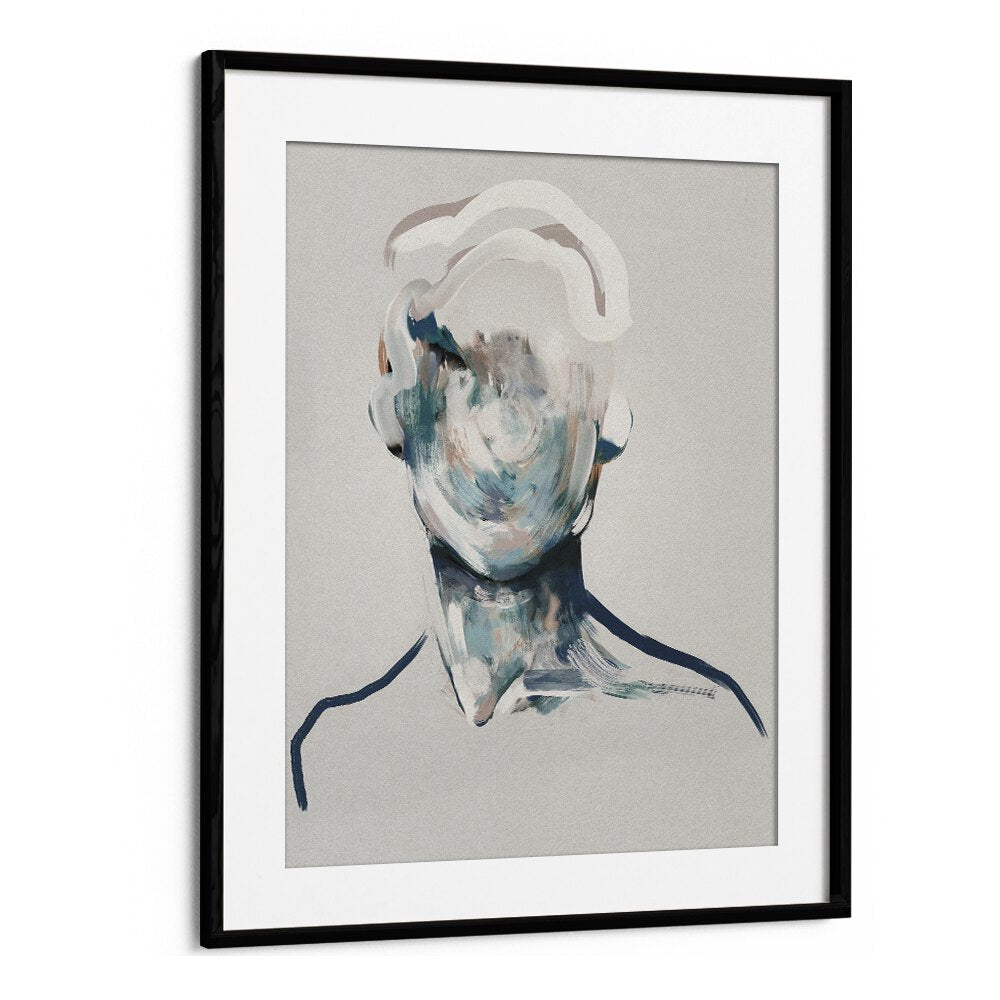 portrait noir no.i by gabriella roberg wall art prints in Black Frame With Mount