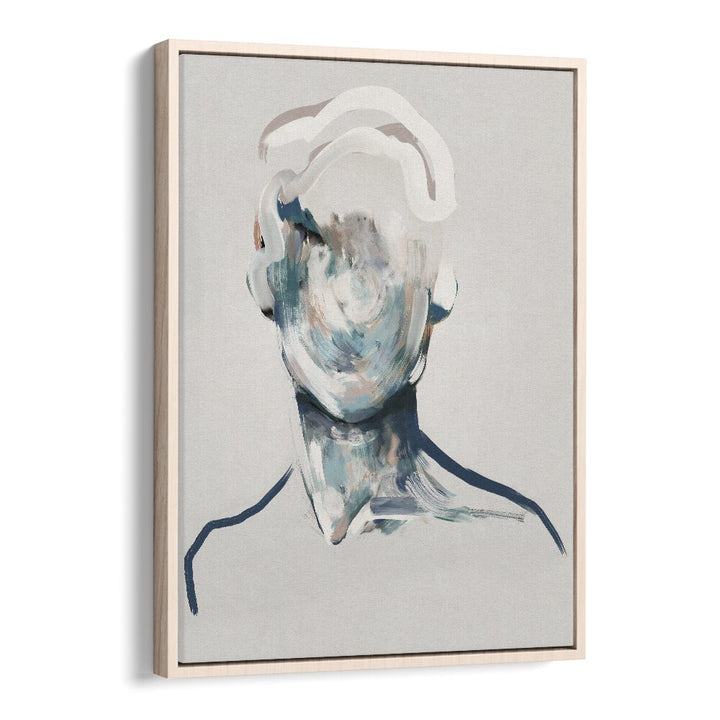 portrait noir no.i by gabriella roberg wall art prints in Oak Wood Floater Frame