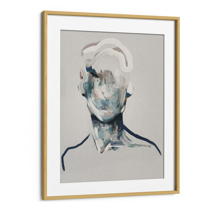 portrait noir no.i by gabriella roberg wall art prints in Oak Wood Frame With Mount