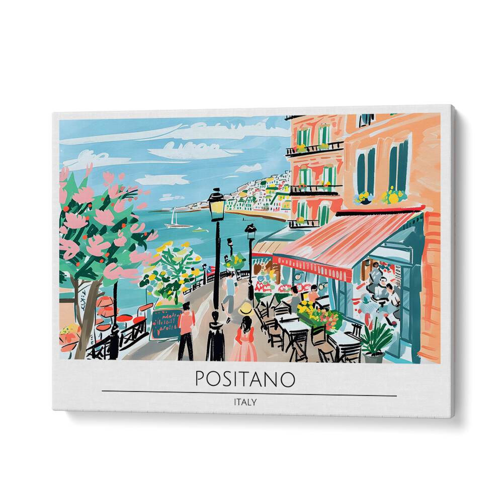 positano-italy I travel posters in Gallery Wrap