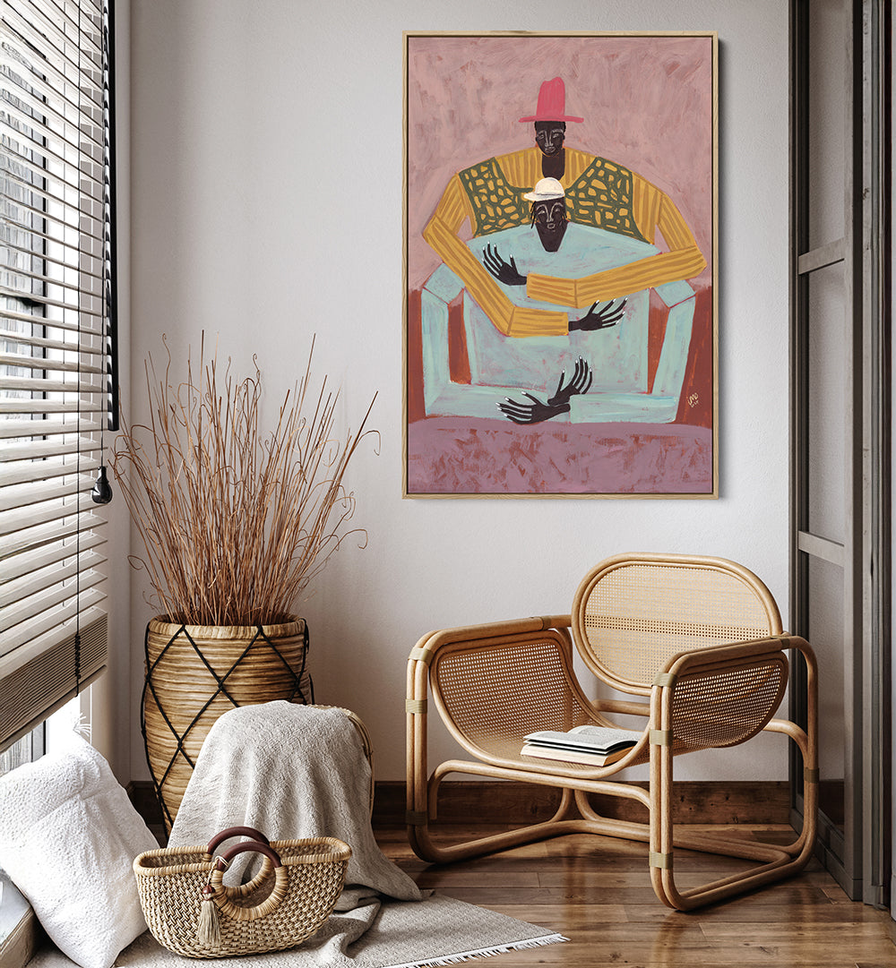 THE HUG , PORTRAITS & FIGURATIVE ILLUSTRATIONS