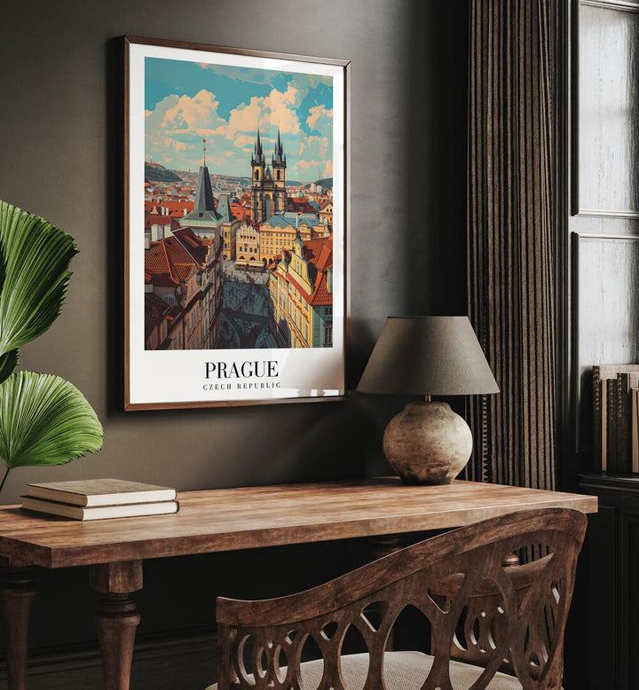 prague-czech republic II travel posters Artwork II placed on a Wall 