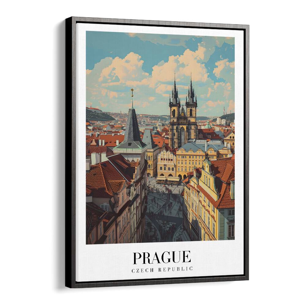 prague-czech republic II travel posters in Black Floater Frame