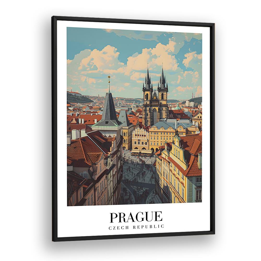 prague-czech republic II travel posters in Black Plain Frame