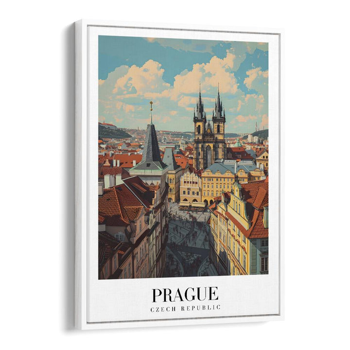 prague-czech republic II travel posters in White Floater Frame