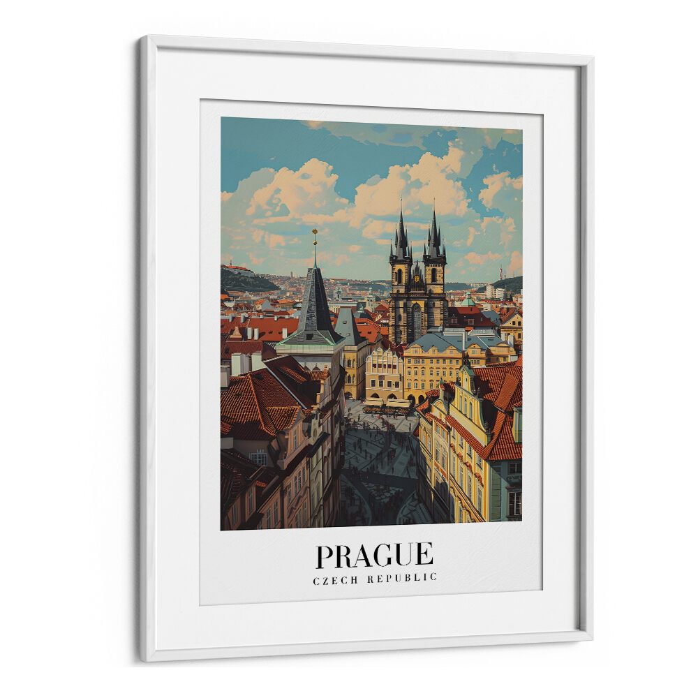 prague-czech republic II travel posters in White Frame With Mount