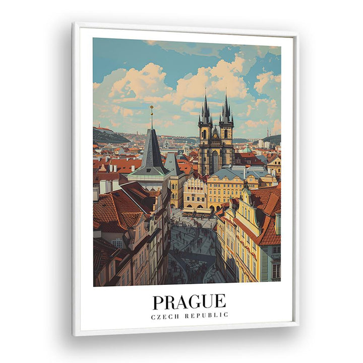 prague-czech republic II travel posters in White Plain Frame