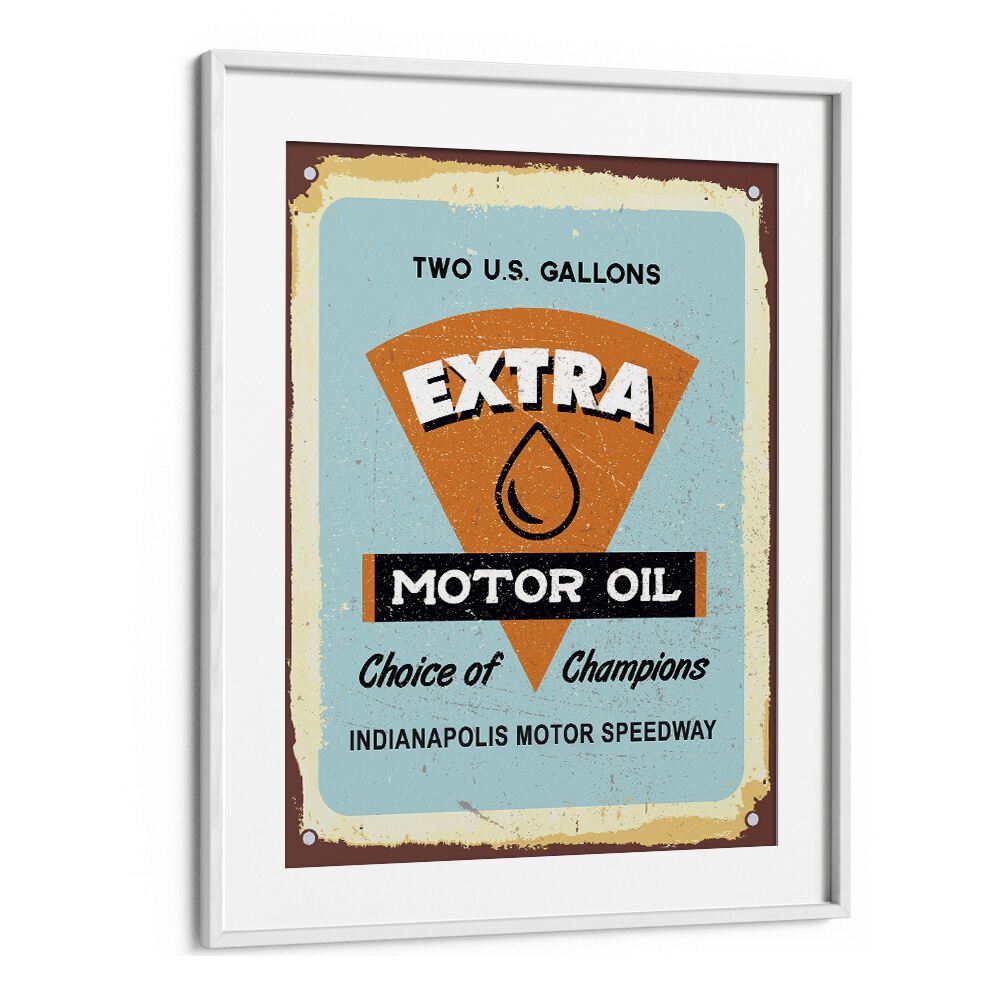 premium imported car poster in White Frame With Mount