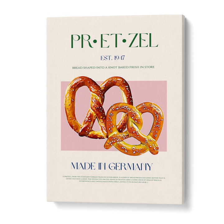 pretzel print bar cafe art in Gallery Wrap 