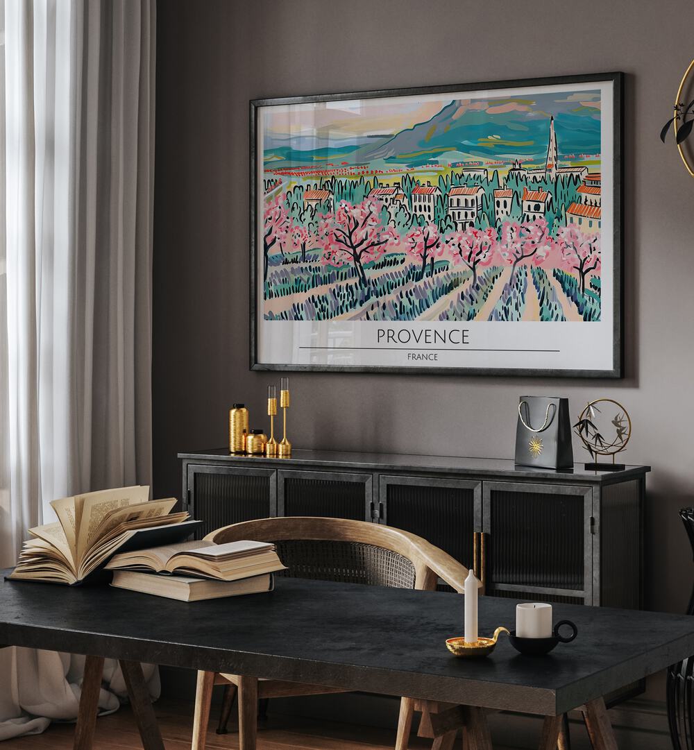  provence city-france travel posters Artwork I placed on a Wall 