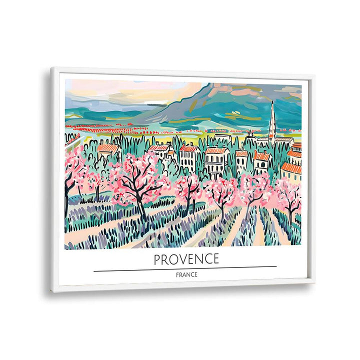 provence city-france travel posters in White Plain Frame