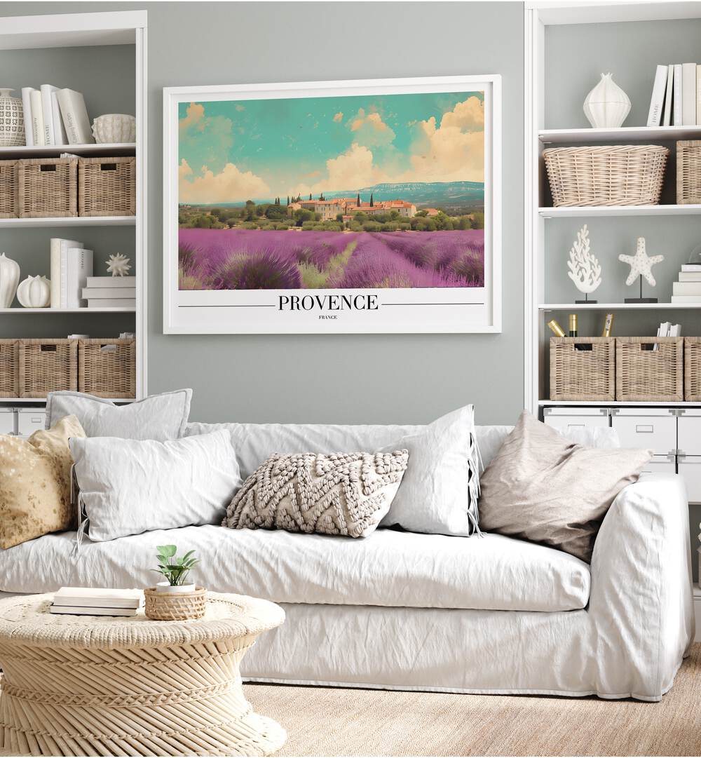 provence-france II travel posters placed on a Wall 