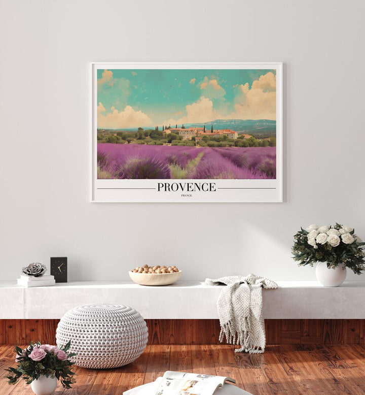 provence-france II travel posters Artwork III placed on a Wall 