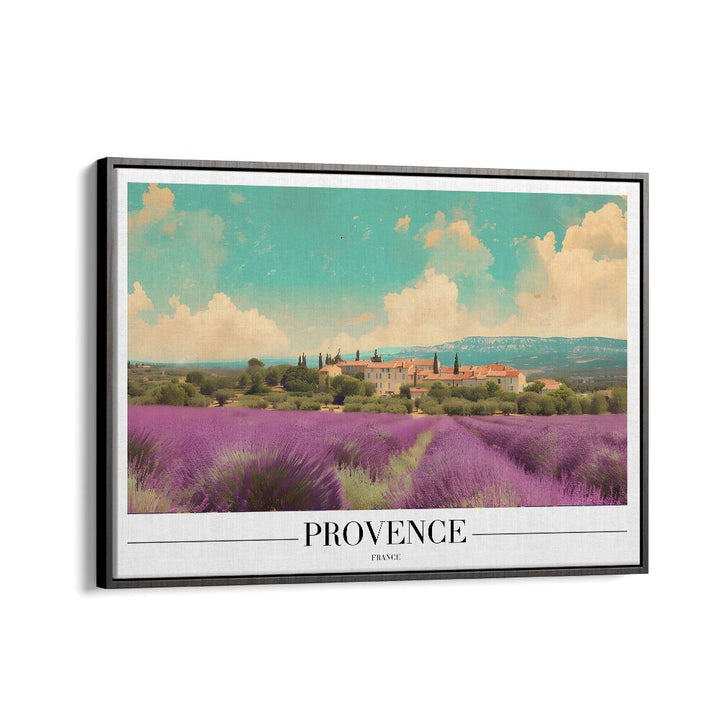 provence-france II travel posters in Black Floater Frame