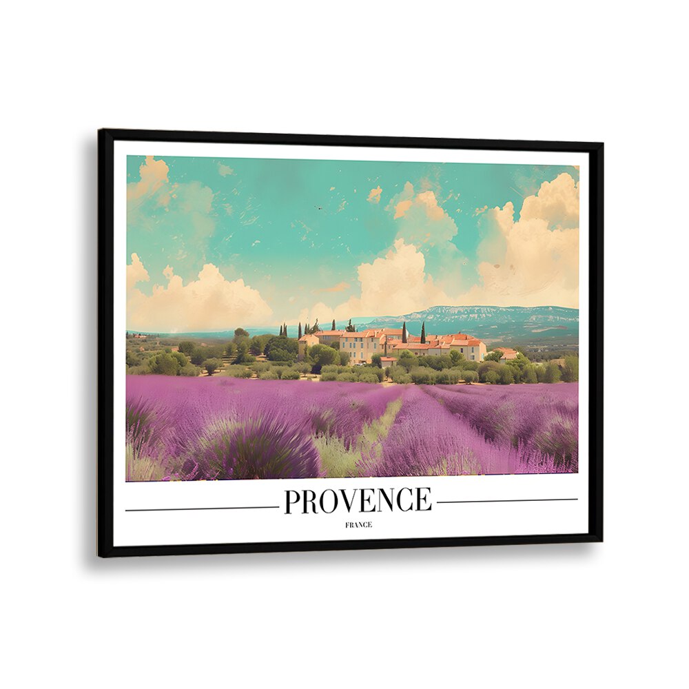 provence-france II travel posters in Black Plain Frame