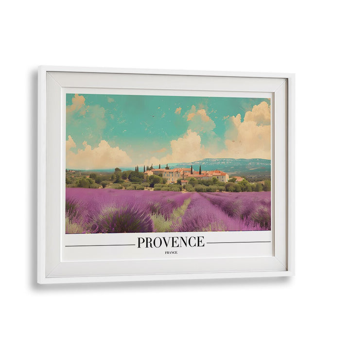 provence-france II travel posters in White Frame With Mount