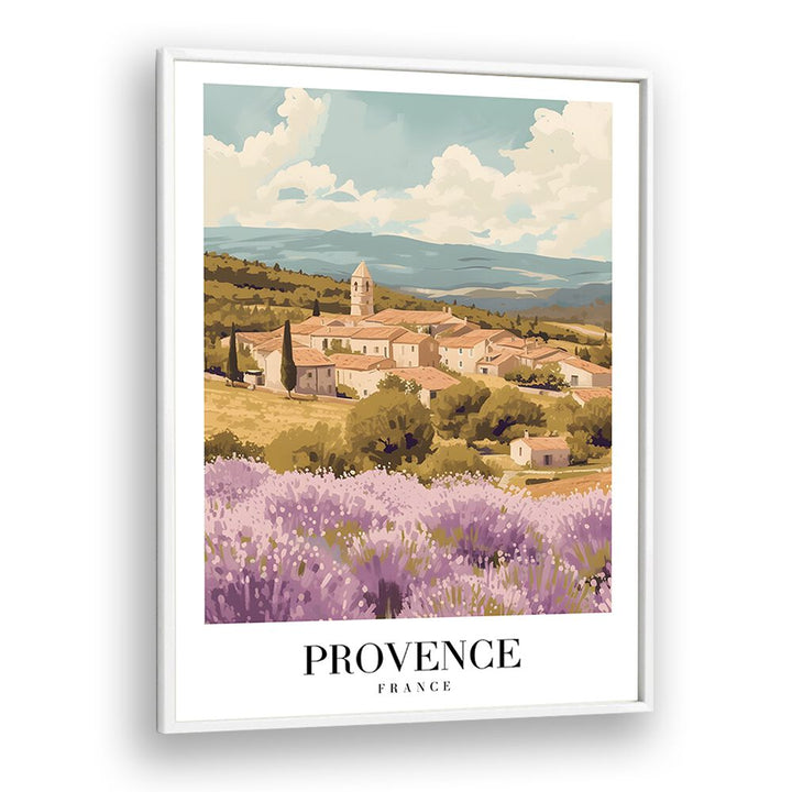 provence-france travel posters in White Plain Frame