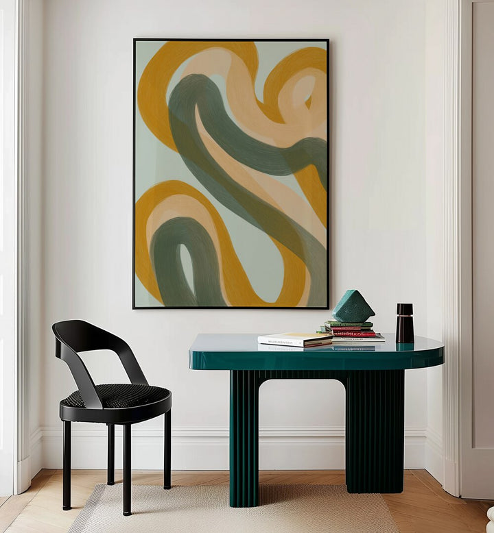 pulcher by yopie studio abstract art paintings Artwork III placed on a wall