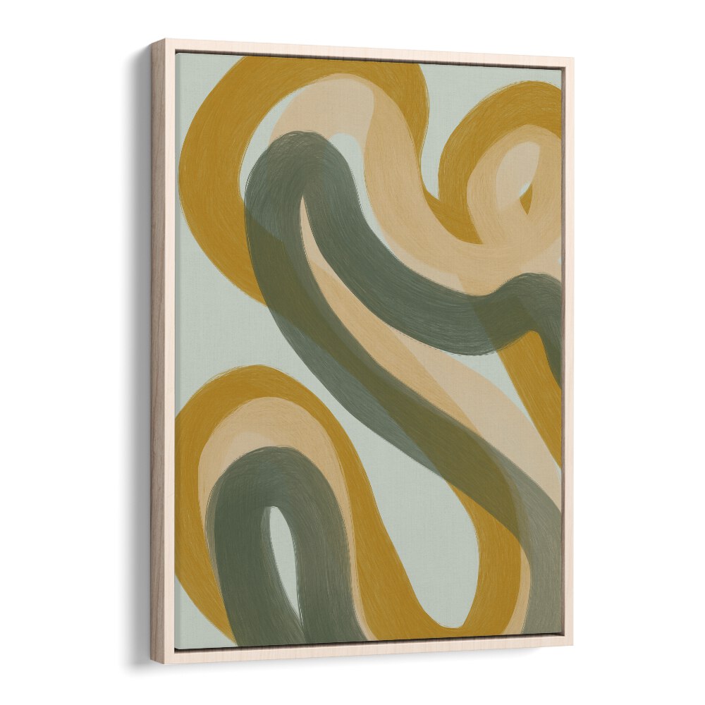 pulcher by yopie studio abstract art paintings in Oak Wood Floater Frame