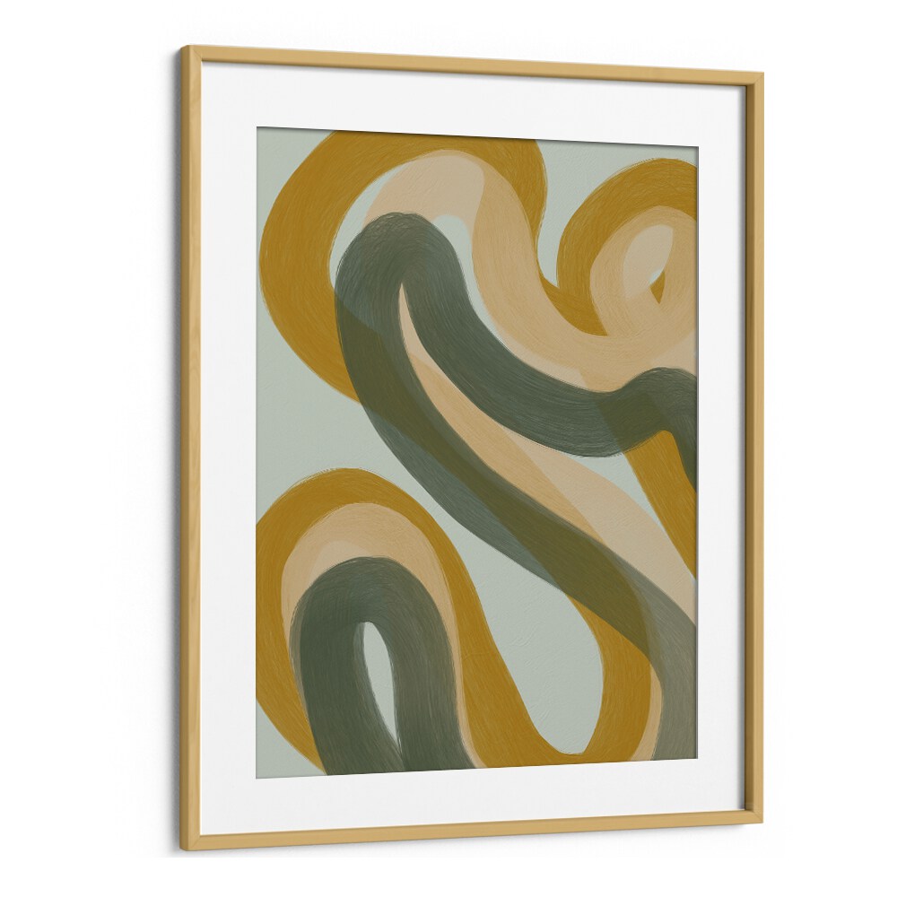 pulcher by yopie studio abstract art paintings in Oak Wood Frame With Mount