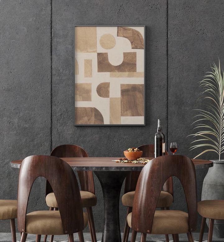 puzzle II by alisa galitsyna geometric art prints geometric paintings Artwork I placed on a wall