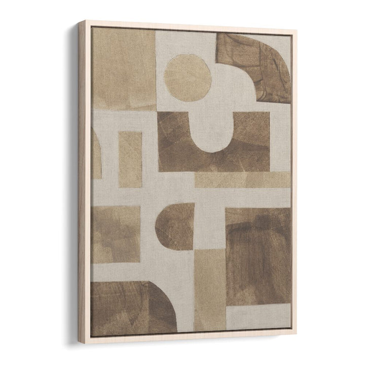 puzzle II by alisa galitsyna geometric art prints geometric paintings in Oak Wood Floater Frame