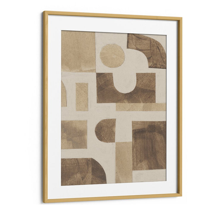 puzzle II by alisa galitsyna geometric art prints geometric paintings in Oak Wood Frame With Mount