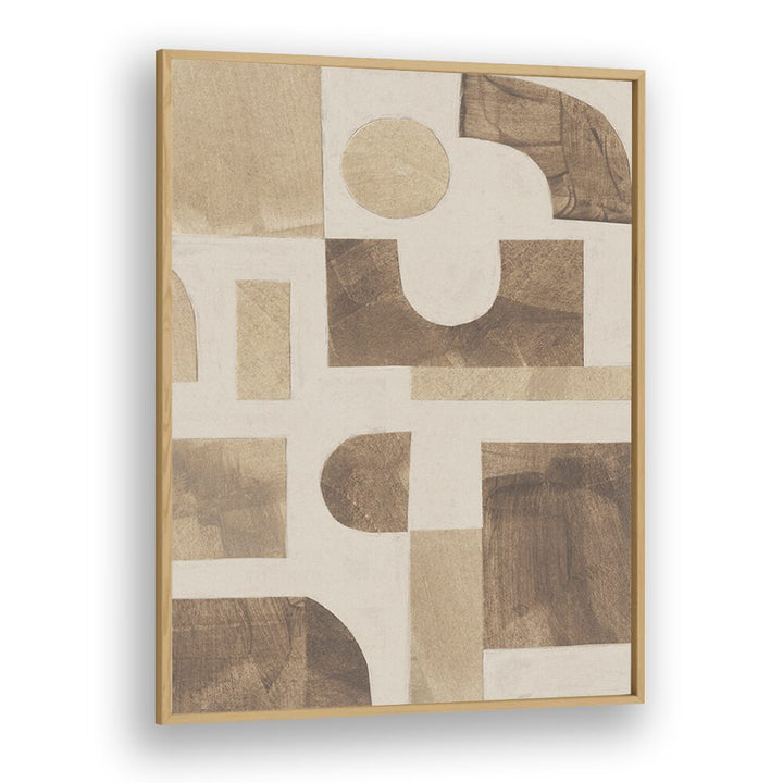 puzzle II by alisa galitsyna geometric art prints geometric paintings in Oak Wood Plain Frame