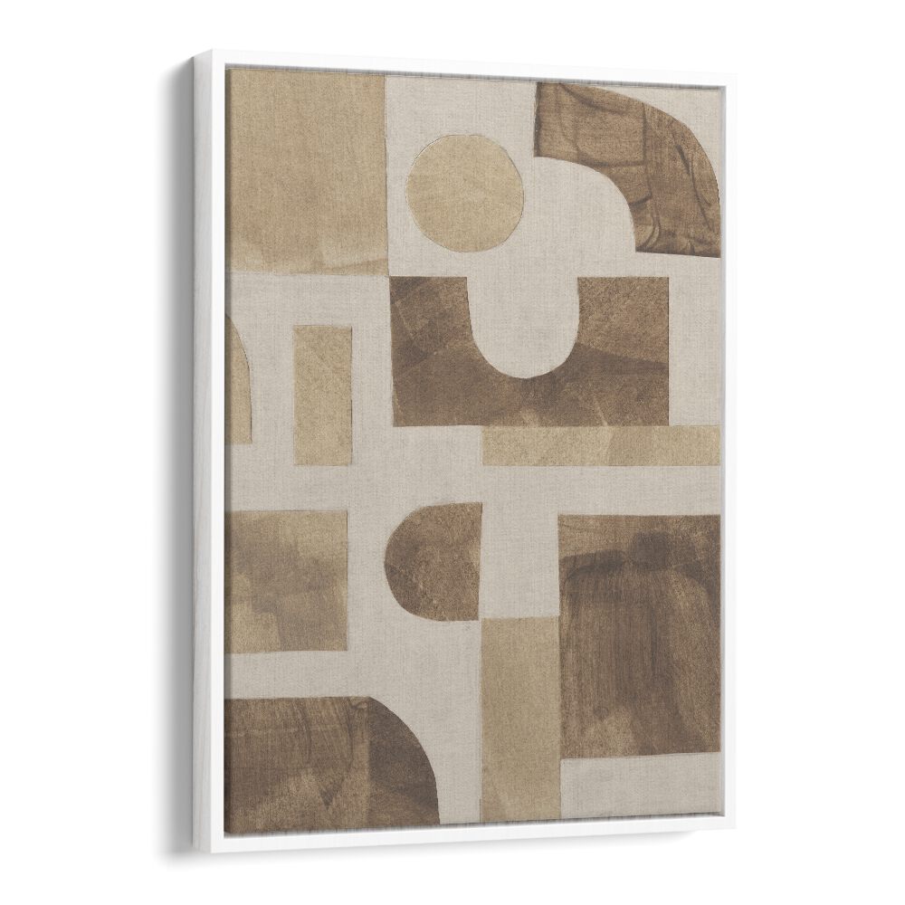 puzzle II by alisa galitsyna geometric art prints geometric paintings in White Floater Frame